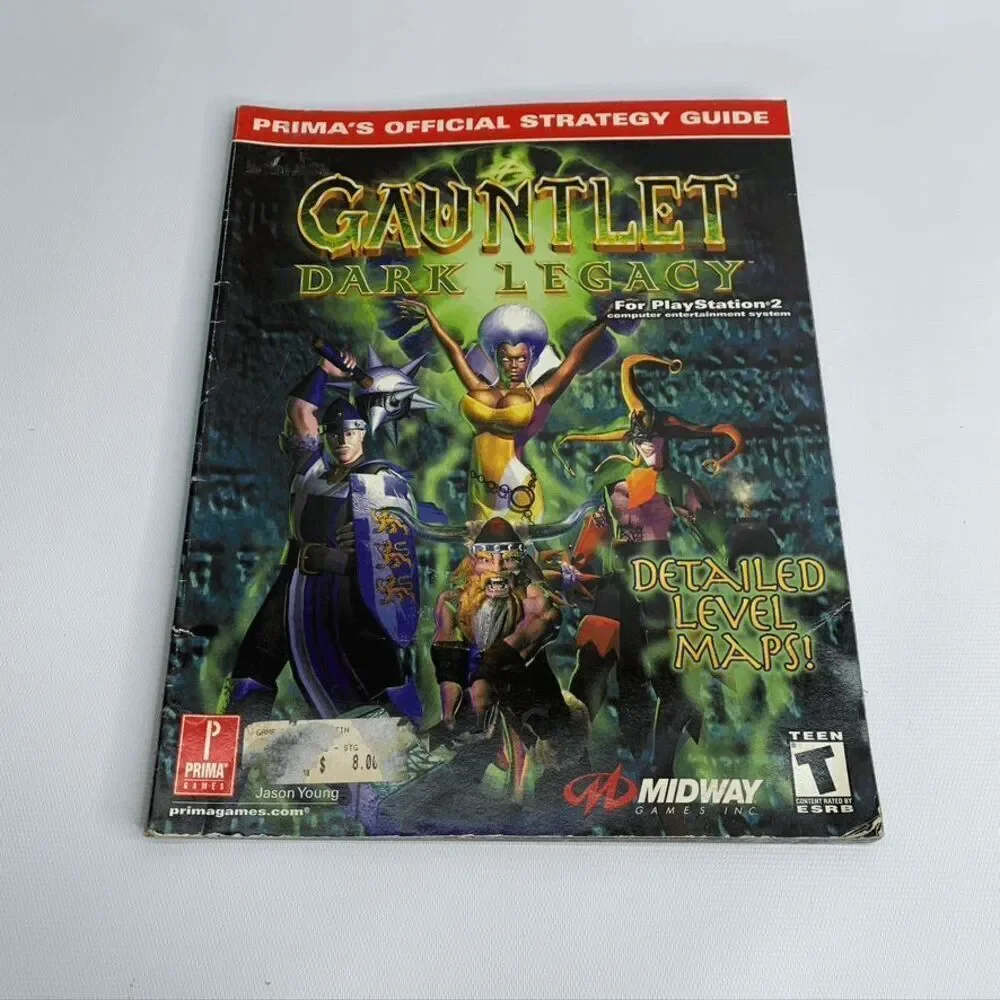 Gauntlet Dark Legacy Prima’s Official Strategy Guide Midway‎ PS2 Maps Codes! 🗡
